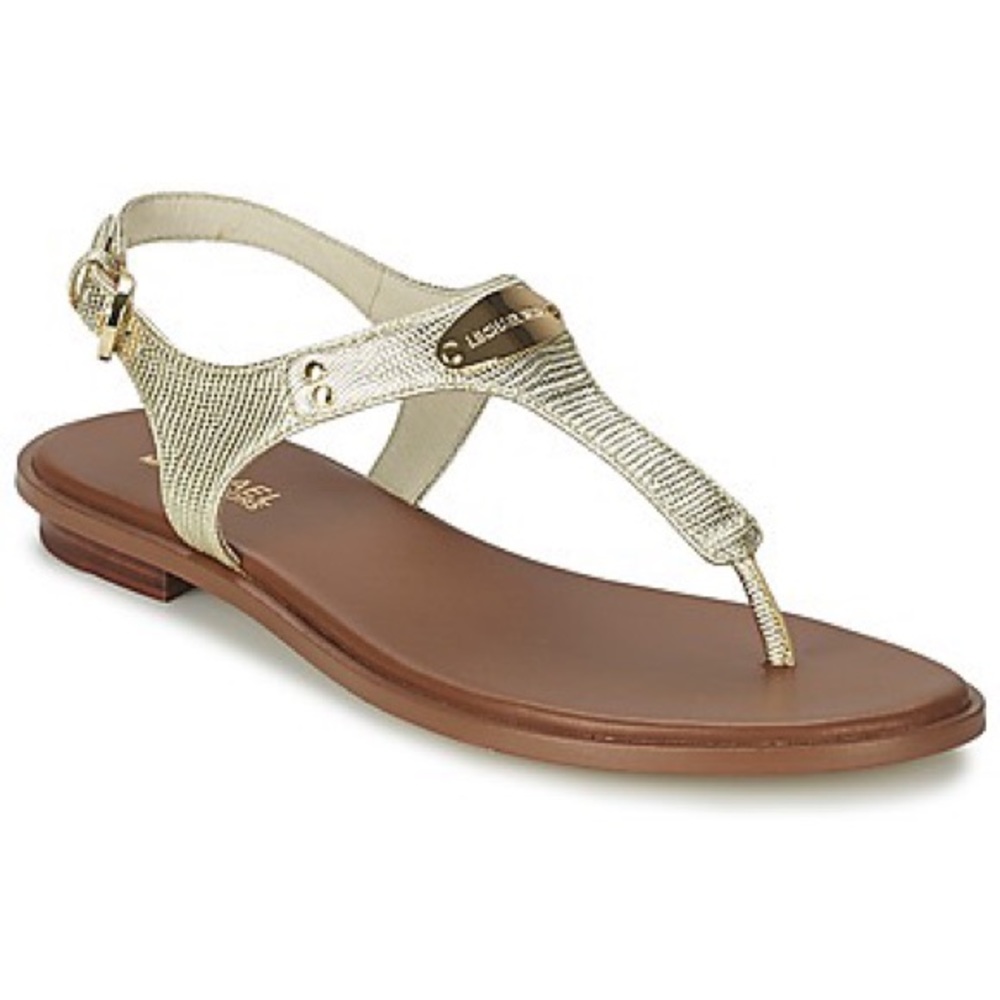 Michael Kors Plate Thong Sandal - Gold